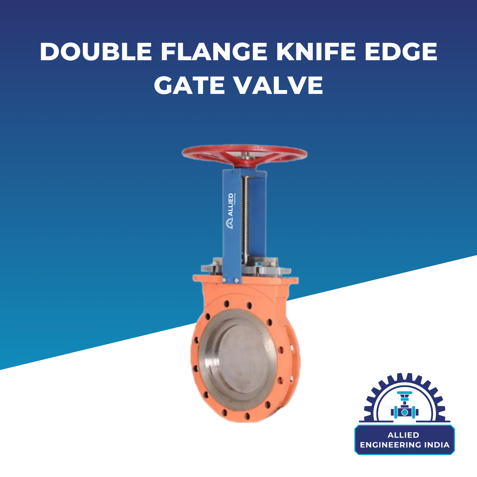 Double Flange Knife Edge Gate Valve