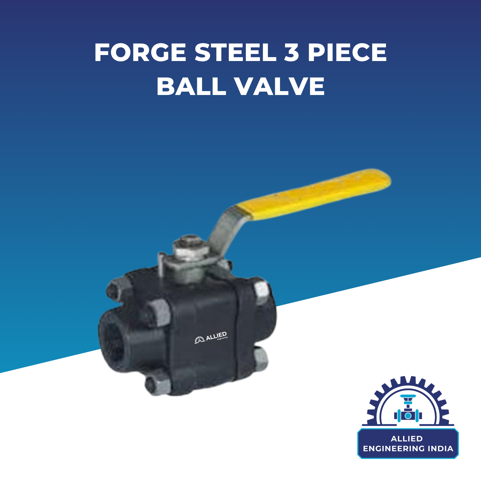 Forge Steel 3 Piece Ball Valve